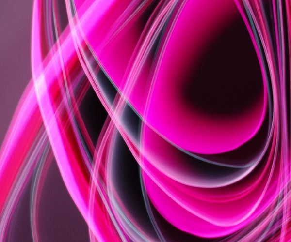 Abstract digital pattern with soft pink neon glow